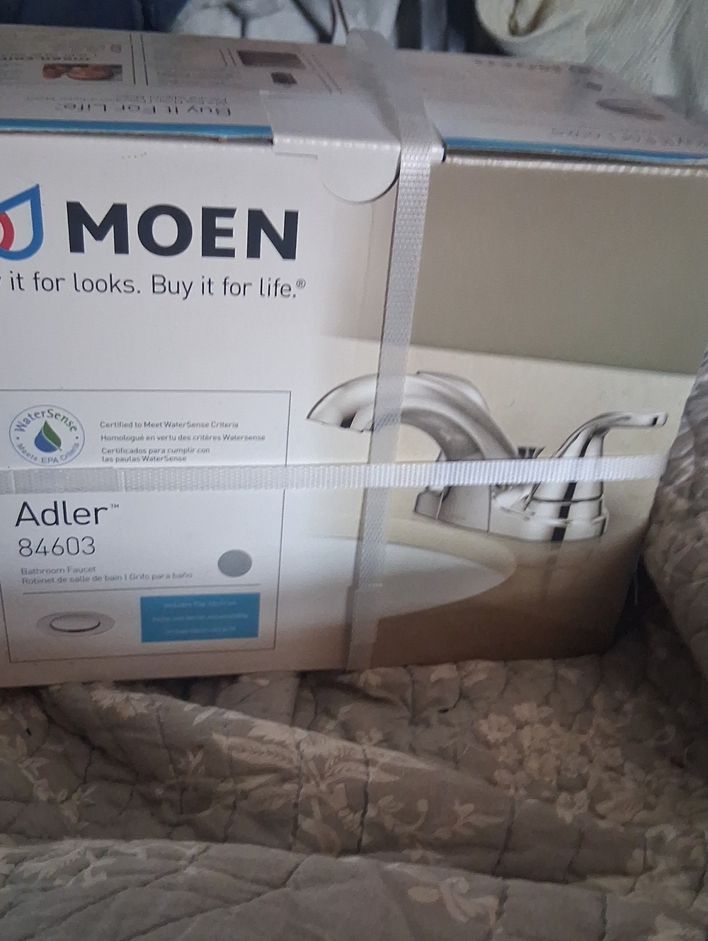 Moen Brushed Chrome Two-Handle Bathroom Faucet